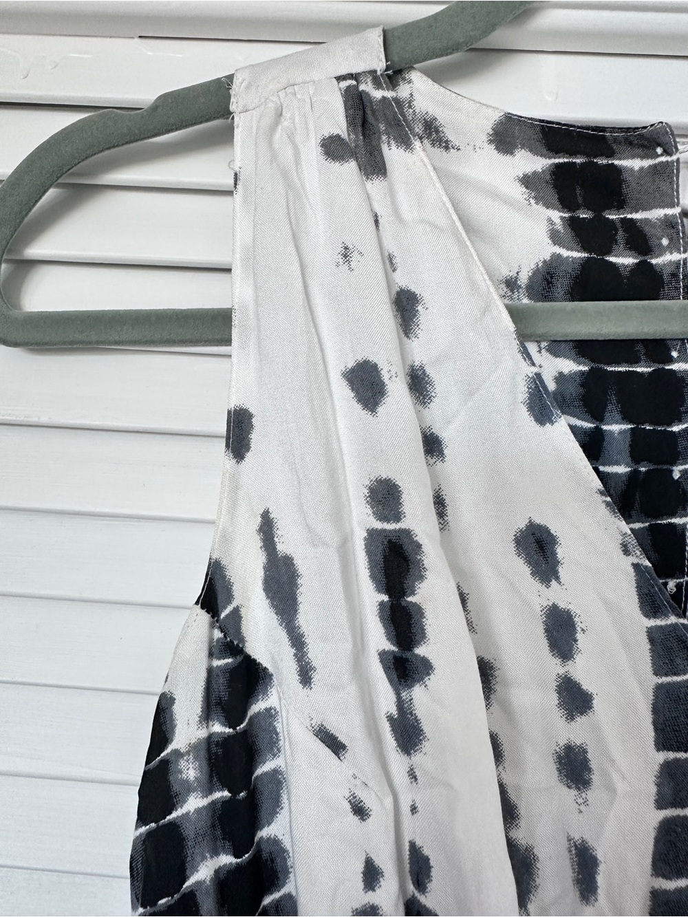 Japna Black and White Tie-Dye Maxi Dress size S - Picture 8 of 16